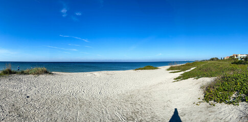 Desolate Turtle Beach on Florida's Gulf of Mexico coast