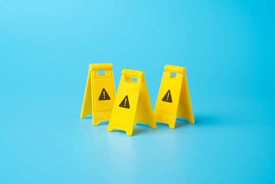 Warnings of danger. Identify dangers and threats. On the approach to a difficult challenge. Deal with problems. Solve the problem with knowledge of the entire situation. Slippery floor signs