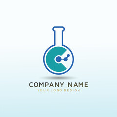 lab vector logo design idea