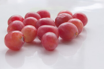 Red Grapes in Close-Up