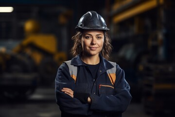 The Face of Female Empowerment in the Boiler Industry: A Portrait of a Woman Boilermaker at Work