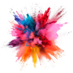 Colorful Explosion of Colored Powder