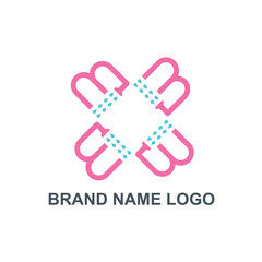 Abstract company brand name logo