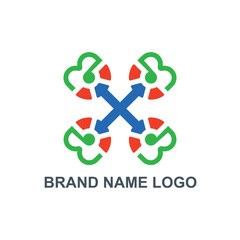 Abstract company brand name logo