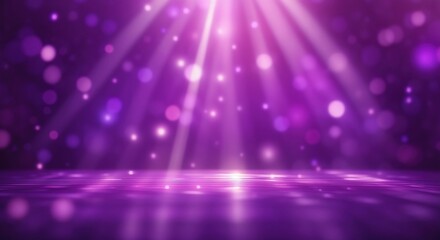 Obraz premium Purple background with light beam spotlight illustration
