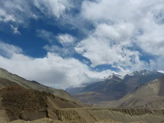 Crédence de cuisine en verre imprimé Dhaulagiri Himalayas mountains in the Nepal Himalayan landscape 