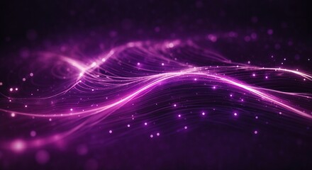Fototapeta na wymiar Purple particle line streak trail background, motion, fast speed