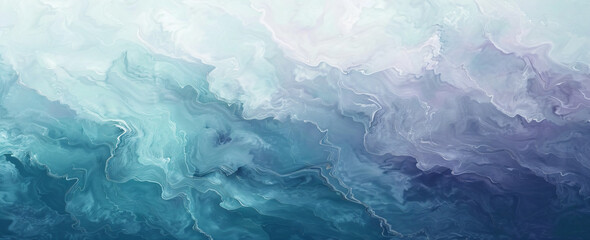 abstract rainbow watercolor sky background, in the style of light emerald and violet, marbleized,...