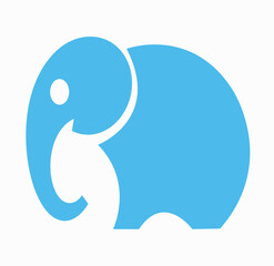 Elephant Logo. African Wildlife Elephant Logo Icon Vector Illustration