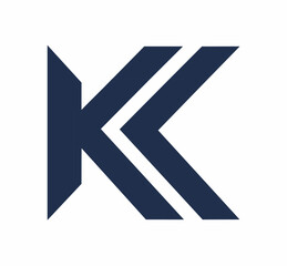 llustration vector graphic logo designs. pictogram, monogram logo letter K with colorful style