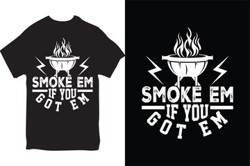 BBQ T-shirt Design. Funny BBQ T-shirt Design And BBQ Lovers & Grilling T-shirt Design.