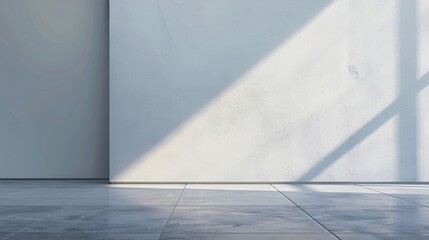 Modern Sleek Wall with Dramatic Shadow Play and Sunlight abstract background
