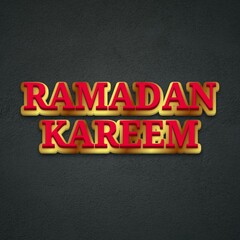 3D Ramadan kareem wishes poster