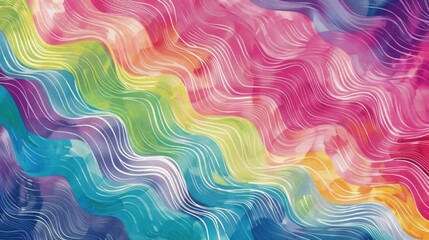 Psychedelic Liquid Color Waves - Vibrant Abstract Pattern for Artistic and Creative Backgrounds