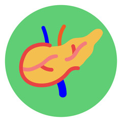 Obraz premium Pancreas Block Style