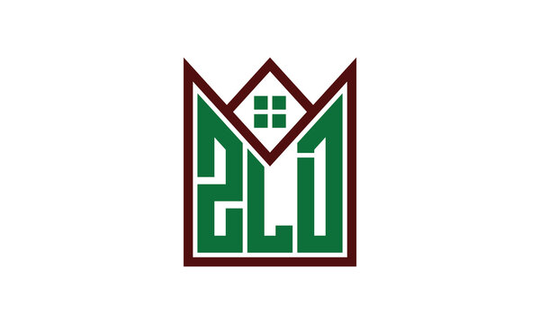 ZLD initial letter real estate builders logo design vector. construction ,housing, home marker, property, building, apartment, flat, compartment, business, corporate, house rent, rental, commercial