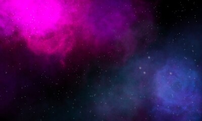 An abstract background created from a graphics program resembling a nebula in space can be used in media design.