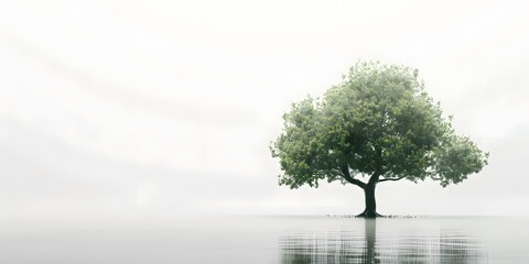 An isolated rain tree on a pure white background