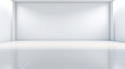 Obraz premium Abstract white studio background for product presentation. Empty room with shadows of window. Display product with blurred backdrop