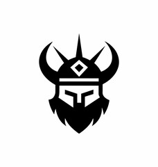 Logo Head Viking Helm