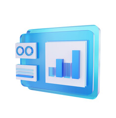 Fototapeta premium Analytics web page 3d rendering illustration