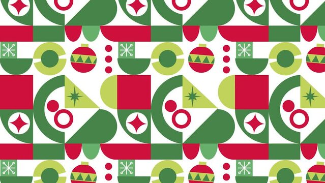 Modern Yuletide : Abstract Christmas Shapes and Patterns