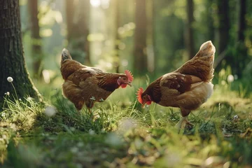 Rolgordijnen hen and chickens © Sohail1234
