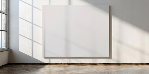 Large luxury modern minimal bright interiors room mockup illustration 3d.AI Generative 