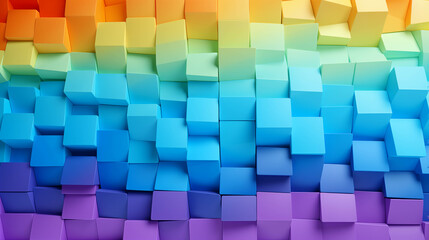 Background image with a rainbow pattern of many small squares.