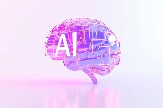 AI Brain Chip perception. Artificial Intelligence pathology informatics mind service level agreement axon. Semiconductor graphical element circuit board interconnect technologies
