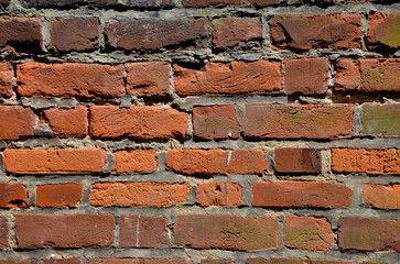 red brick wall