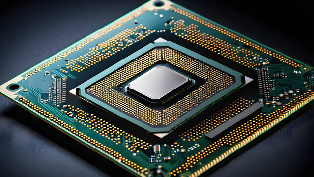 next generation processor designs leading-edge natechlogy fpga chip. close up of the computer circuit board