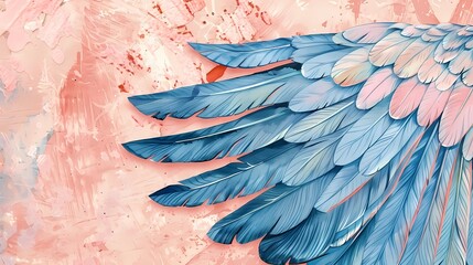 bird feathers background pattern, banner, wings background picture, seamless background
