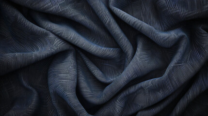 Denim Fabric Black Textures Seamless Pattern