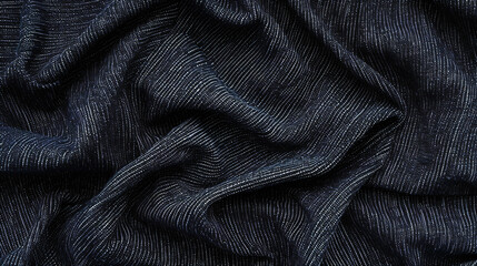 Denim Fabric Black Textures Seamless Pattern - obrazy, fototapety, plakaty