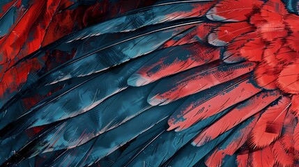 Obraz premium bird feathers background pattern, banner, wings background picture, seamless background