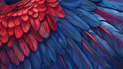 Obraz premium bird feathers background pattern, banner, wings background picture, seamless background