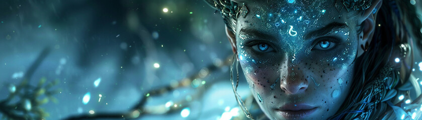 Avatar customization for underwater exploration soft light supernatural abilities for virtual seas