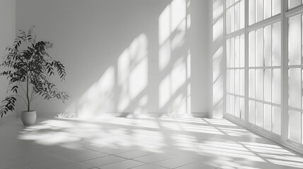 Morning Sunlit Minimalism. Ideal Backdrop for Product Presentations