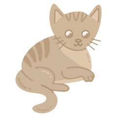 cat animal cartoon. kitten illustration