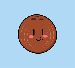 Cute Cartoon Fruit character Vector Art. Simple and fun design for kids