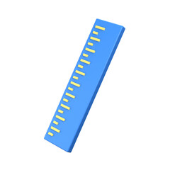 3D Ruler Education Icon