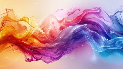 Colorful Liquid Wave Abstract Background.