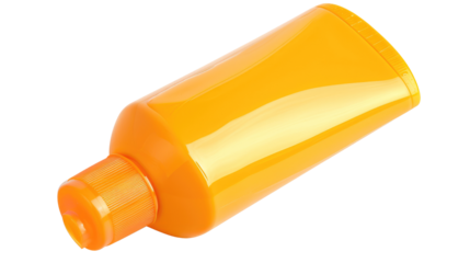 Squeezable plastic tube with flip-top cap for cosmetics or toiletries