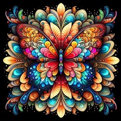 Butterfly background. AI Generated