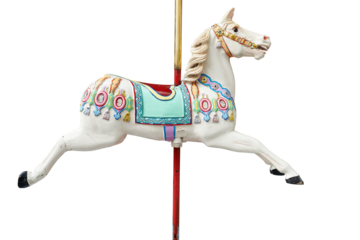 A classic carousel horse