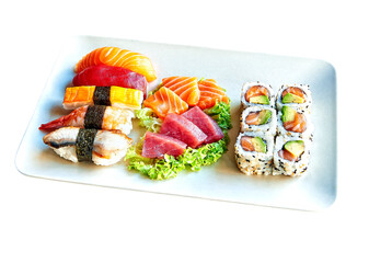 Collection of Sushi, Maki and rolls