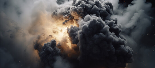 fire smoke bomb explosion, gas, burn 45