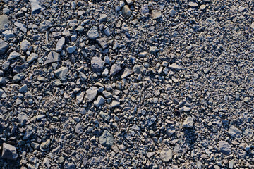 Dusty ground with small pebbles and stones