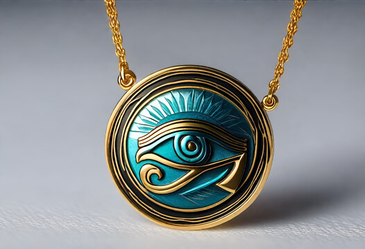 the eye of Horus in minimal style